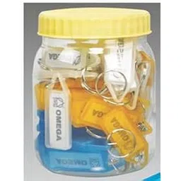 omega brand 1754 Elegant Key Chain 50 Pcs Plastic Jar-picture-16