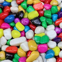 Multi-Color Stones Decorative-Perfect for Home Decor,Garden,AquariumDecor(500Gm) Polished Asymmetrical Marble Pebbles-image-20