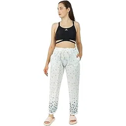 Omney Woman's Girl's Presents Nightwear Regular Fit Cotton Floral Printed Pyjama/Track Pant Lower Comfort Lounge Regular Latest Western Ladies Night Wear Sleep Wear Casual (Multicolour; Free Size)-picture-41