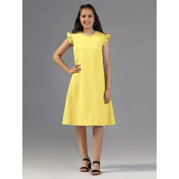 Ompax Kids Yellow A-Line Dress-picture-46