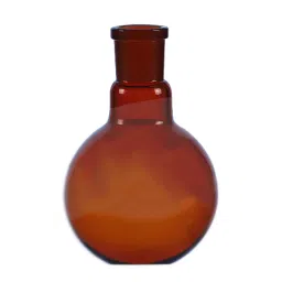 Omsons Germany 2000 ml Amber Flat Bottom Boiling Flask 118/8 (Pack of 2 Pcs)-picture-14