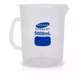 Omsons Germany 5000 ml Clear Polypropylene Measuring Jug Euro Design 584/6 Pack of 4 Pcs-picture-13
