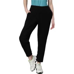 Omtex Black Mid Rise Sports Track Pants-picture-25
