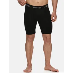 Omtex Men Skinny Fit Low-Rise Sports Shorts-image-4