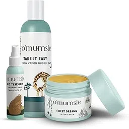 o’mumsie - curated for devoted mamas O'mumsie-Good Night Baby Kit for babies | Vapor Bubble Bath (250 ml), Growing Kids Pain relief Oil (50 ml) + Sleepy Balm (50 ml | Saver pack-picture-22