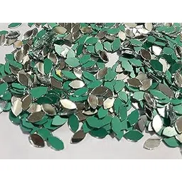 omx OMX, Eye (Oval/Boat) Shape Sewn Mirrors, for Embroidery Making, Art Craft Projects (5mm x 10mm, 1000 PC, Silver) 100 Gram-picture-20