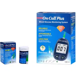 on call Blood Glucose Test Kit & 50T Vial Strips Combo Pack| Glucometer-picture-23