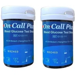 On Call Plus (007) Blood Glucose 100 Glucometer Strips-picture-42