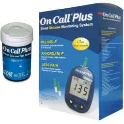 On Call Plus Glucometer 50 Strips With Blood Glucose Meter Box-picture-28