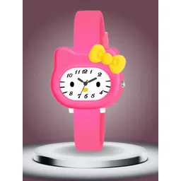 ON TIME OCTUS Girls Printed Analogue Watch KD-007 DARK PINK-picture-31