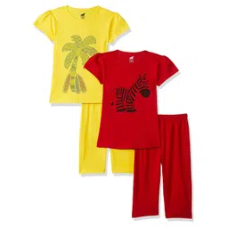 ONCH Girls Printed T-shirt with Pyjamas-picture-33