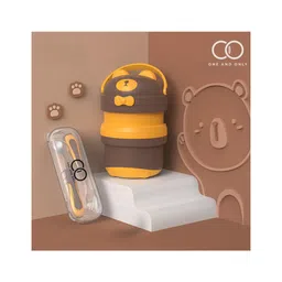 ONE AND ONLY Brown 830ml Toddler Steel Lunch Container - Multi Colour-picture-14