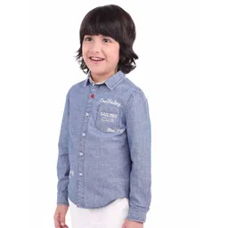 One Friday Boys Blue Comfort Casual Shirt image 2
