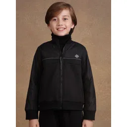 One Friday Boys Geometric Open Front Jacket with Embroidered-picture-39
