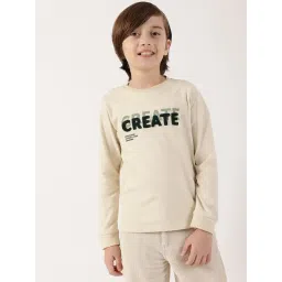 One Friday Boys Off White Cotton Regular Fit Applique T-Shirt-picture-26