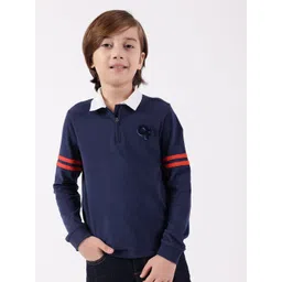 One Friday Boys Polo Collar Applique T-shirt-picture-51