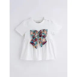 One Friday Girls Bow Detail Round Neck Cotton Top With Trouser-picture-19