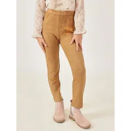 One Friday Girls Brown Regular Fit Jeggings-picture-45