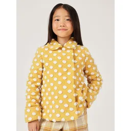 One Friday Girls Polka Dot Buttoned Overcoat-picture-40