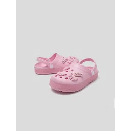 One Friday Girls Rubber Glitter Bow Clogs with Strap-picture-25
