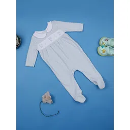 One Friday Infants Girls Smocked Cotton Sleepsuit-picture-19