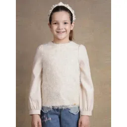 One Friday Kids Beige Regular Fit Top-picture-18