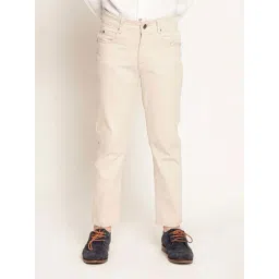 One Friday Kids Beige Regular Fit Trousers-image-47