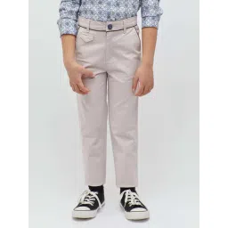 One Friday Kids Beige Regular Fit Trousers-image-48