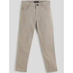 One Friday Kids Beige Regular Fit Trousers-picture-24
