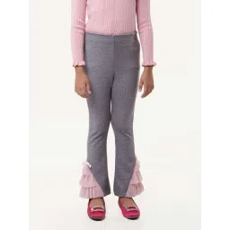 One Friday Kids Grey Regular Fit Trousers-picture-32