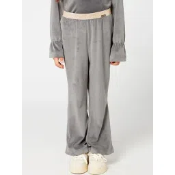 One Friday Kids Grey Regular Fit Trousers-picture-10