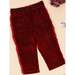 One Friday Kids Maroon Regular Fit Trousers-picture-45
