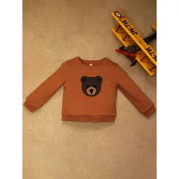 One Friday Kids Orange Printed Regular Fit Sweatshirt-picture-41