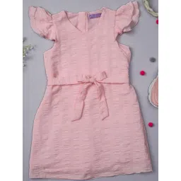 One Friday Kids Pink Regular Fit Dress-picture-48