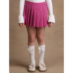 One Friday Kids Pink Regular Fit Shorts-picture-23