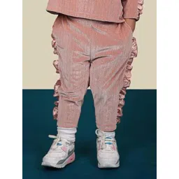 One Friday Kids Pink Regular Fit Trousers-picture-15