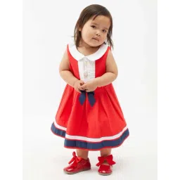 One Friday Kids Red Regular Fit Dress-picture-43