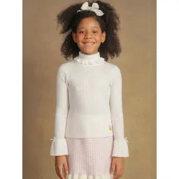 One Friday Kids White Regular Fit Jumper-image-43