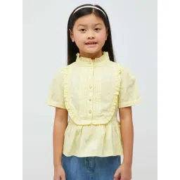 One Friday Kids Yellow Regular Fit Top-picture-24