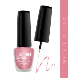 ONE on ONE Waterproof Long Lasting Smudge-Proof Liquid Eyeliner 5 ml - Metallic Pink-picture-15