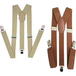 one point collections Summer Collections ADJUSTABLE BRACES MENS WOMENS UNISEX TROUSER ELASTIC Y-BACK SUSPENDERS CLIPON (PAck Of 2)-picture-56