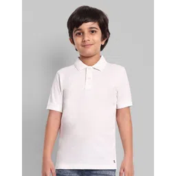 ONE SKY Boys Solid Polo Collar Cotton T-shirt-picture-21