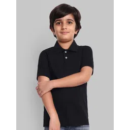 ONE SKY Boys Solid Polo Collar Cotton T-shirt-picture-14