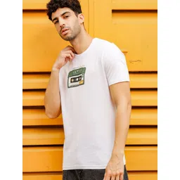 ONE SKY Graphic Printed Round Neck Cotton T-shirt image 4