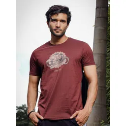 ONE SKY Graphic Printed Round Neck Short Sleeves Pure Cotton Casual T-Shirt-picture-15