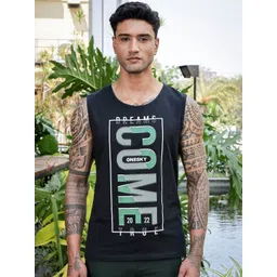 ONE SKY Men Alphanumeric Printed Pure Cotton Innerwear Vests-picture-14