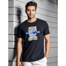 ONE SKY Men Graphic Printed Round Neck Cotton T-shirt-picture-30