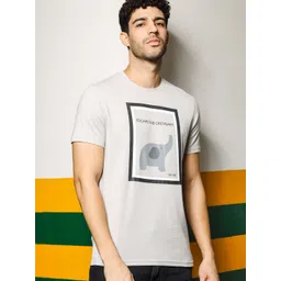 ONE SKY Printed Round Neck Short Sleeves Cotton T-shirt-picture-11