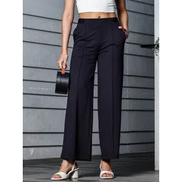 ONE SKY Women Pleated Trousers-picture-23