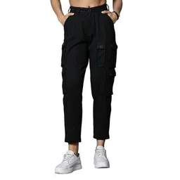 one sky Women Relaxed Fit Cargo Pants-picture-26